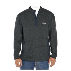 Eddie Bauer Men's Classic Fit Long Sleeve Knit Fleece Sweater Heather Navy XXL